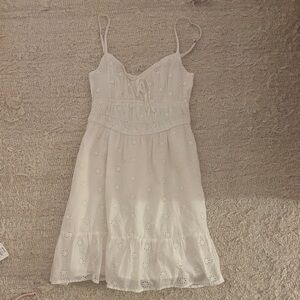 Hollister White Eyelet Mini Dress